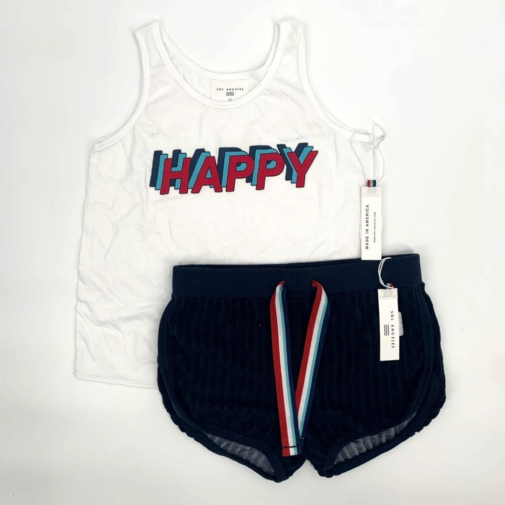 Sol Angeles Size 14 Shirt and Shorts Bundle